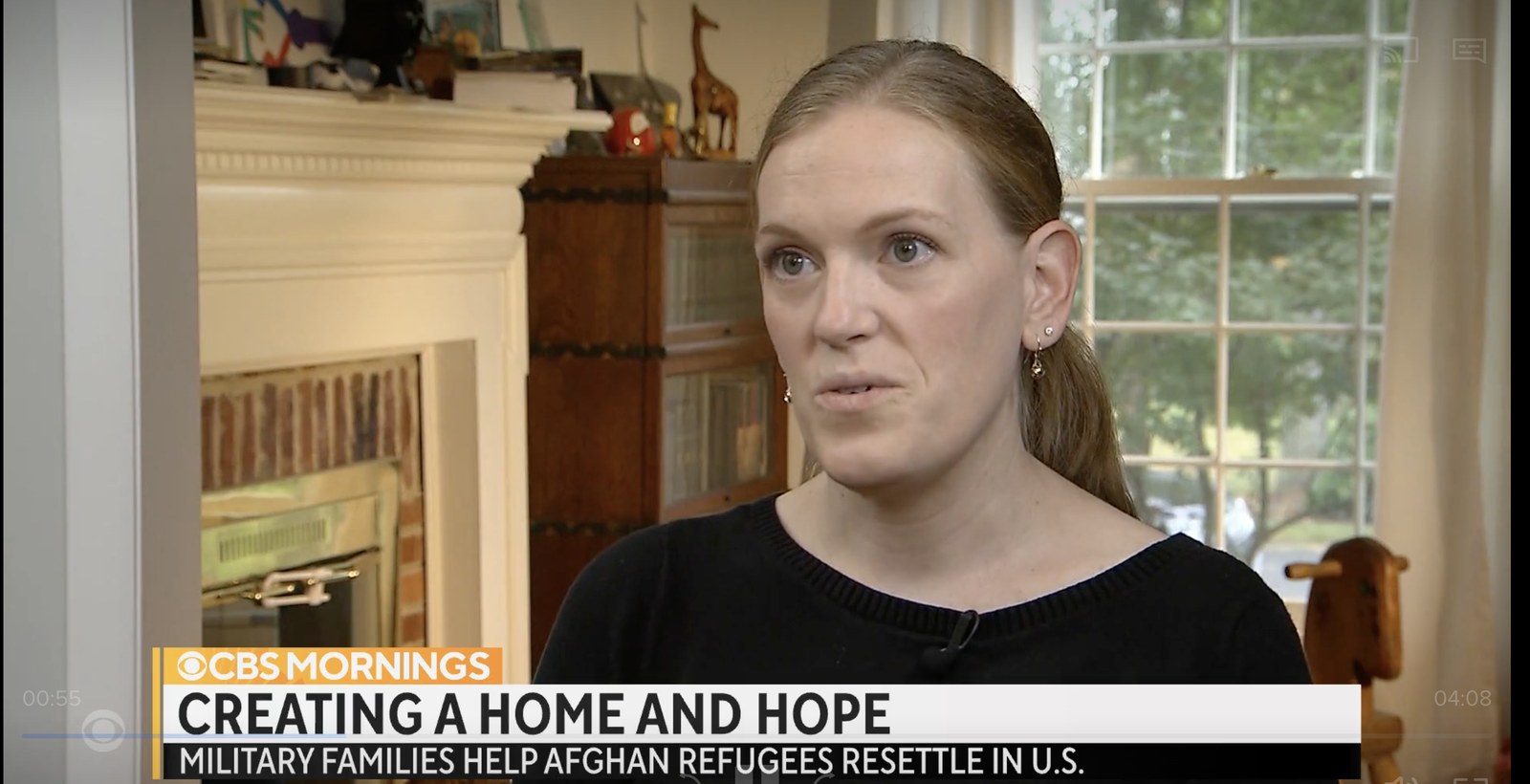 Amy Marden on CBS Mornings, on military families helping Afghan refugees resettle