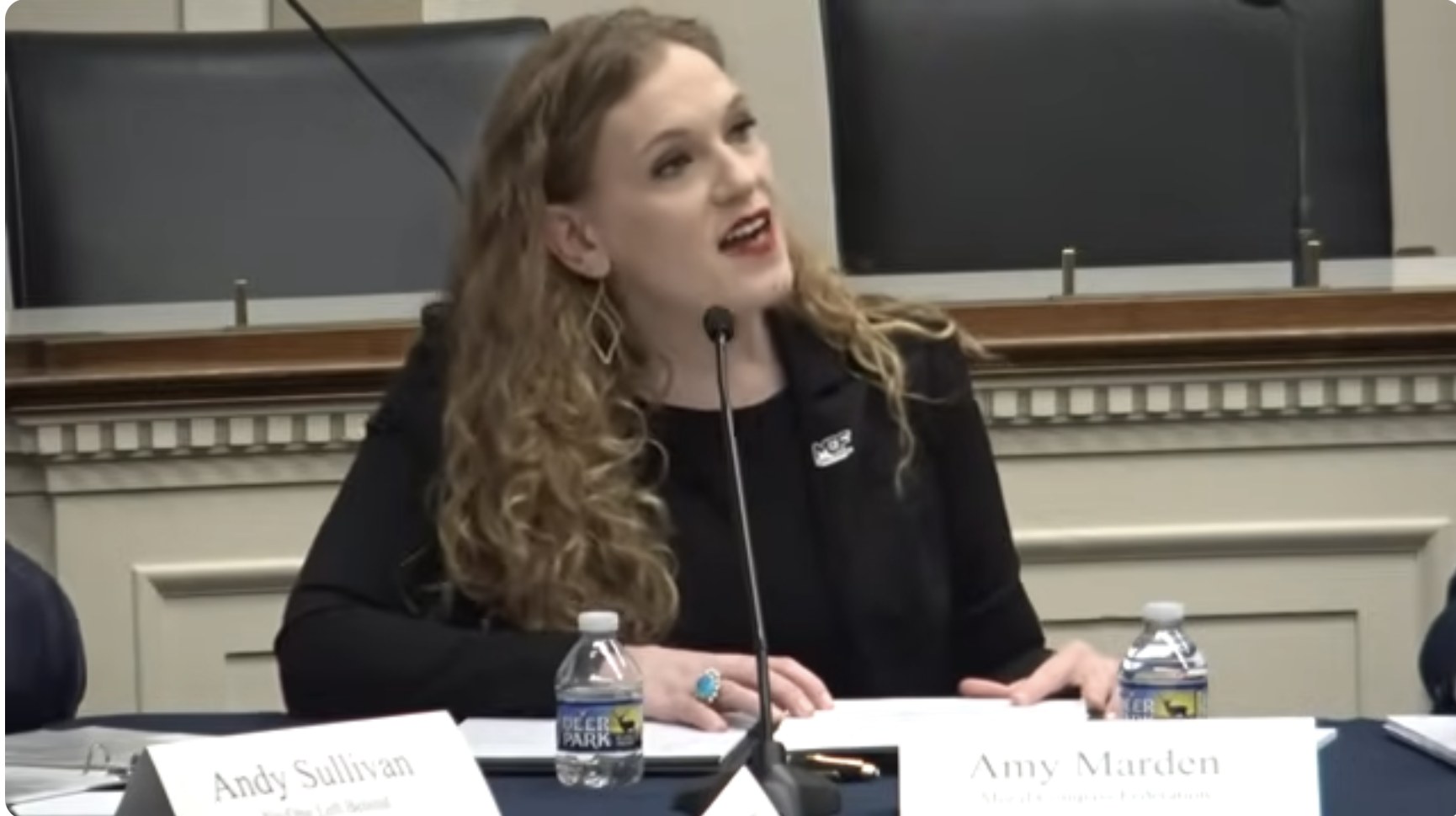 Amy Marden testifying at the House Foreign Affairs Committee roundtable on Taliban reprisals